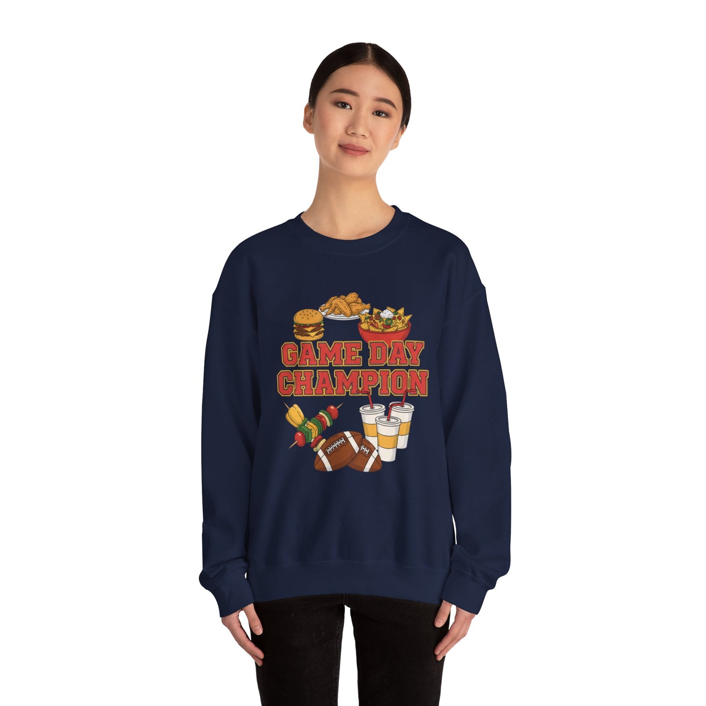Game Day Champion Crewneck Sweatshirt | Super Bowl Party, Game Day Humor