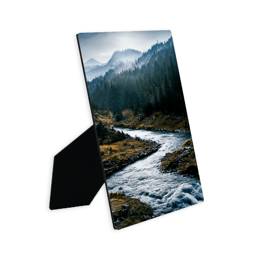 Custom Picture frame borderless printing with easel size 8x10in