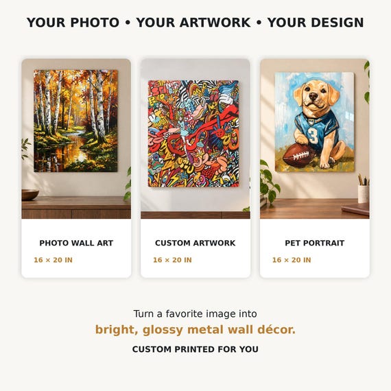 ChromaLuxe metal photo print lifestyle mockup