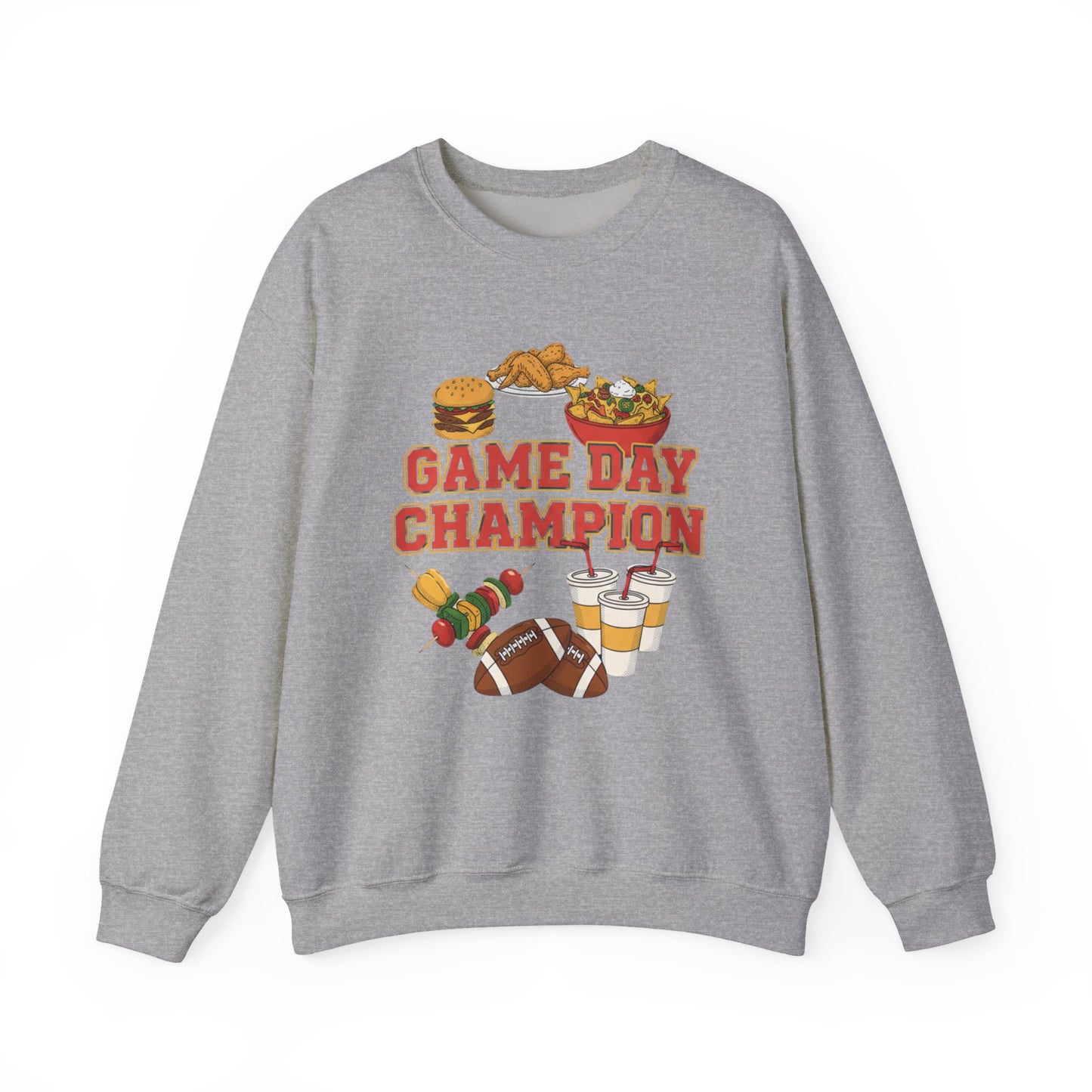 Game Day Champion Crewneck Sweatshirt | Super Bowl Party, Game Day Humor
