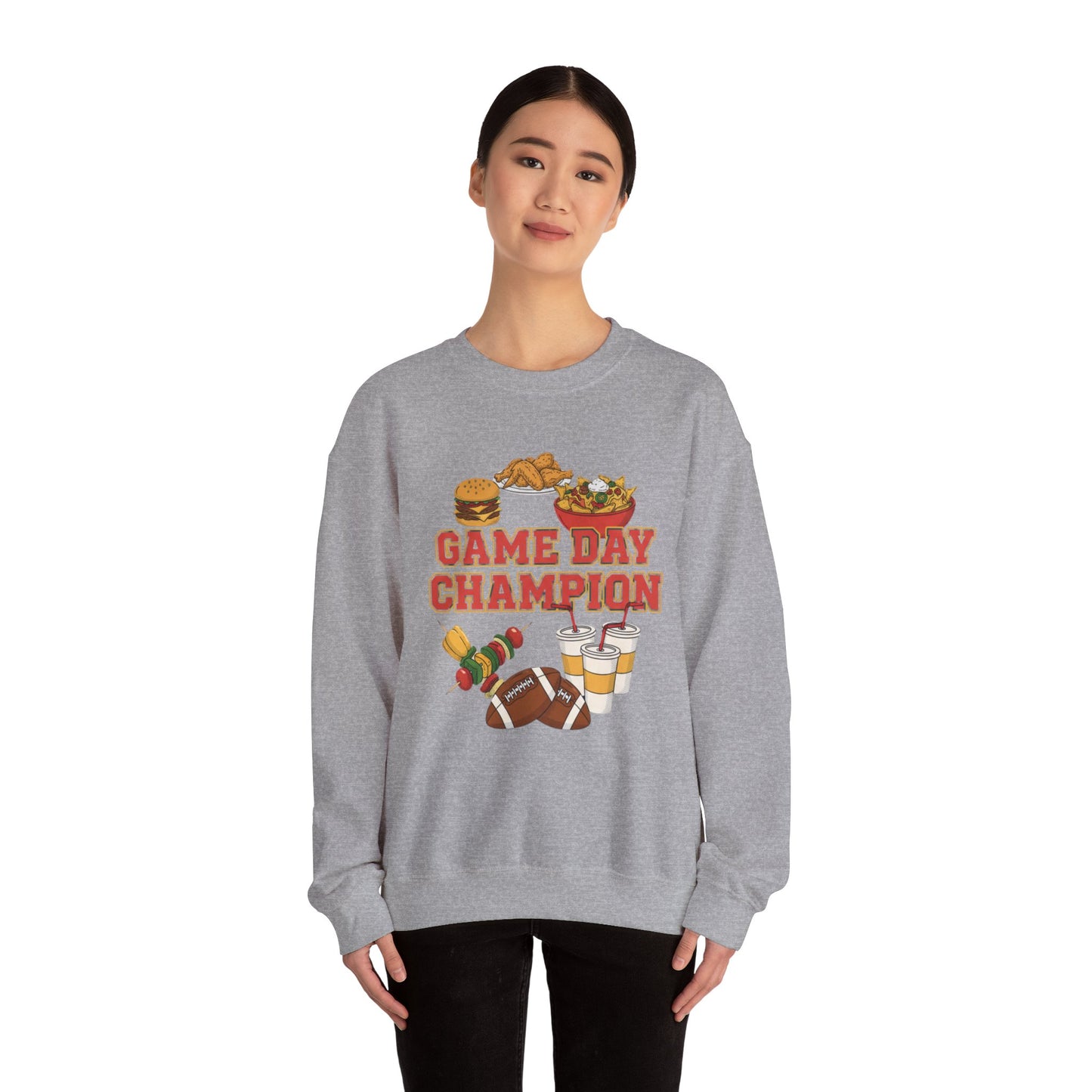 Game Day Champion Crewneck Sweatshirt | Super Bowl Party, Game Day Humor