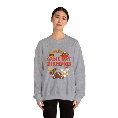 Game Day Champion Crewneck Sweatshirt | Super Bowl Party, Game Day Humor