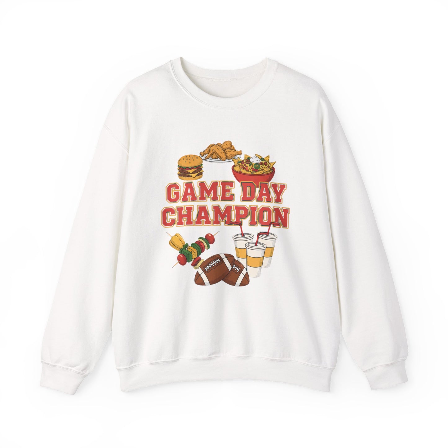 Game Day Champion Crewneck Sweatshirt | Super Bowl Party, Game Day Humor