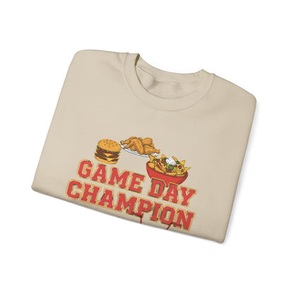 Game Day Champion Crewneck Sweatshirt | Super Bowl Party, Game Day Humor