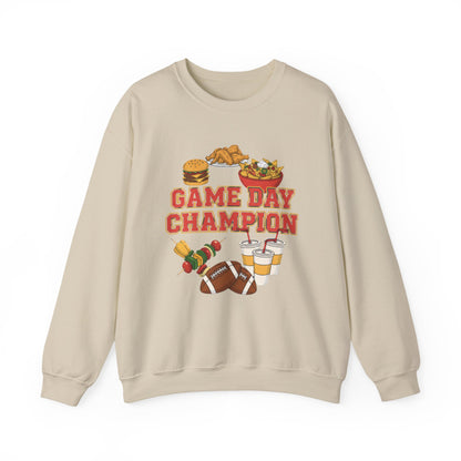 Game Day Champion Crewneck Sweatshirt | Super Bowl Party, Game Day Humor