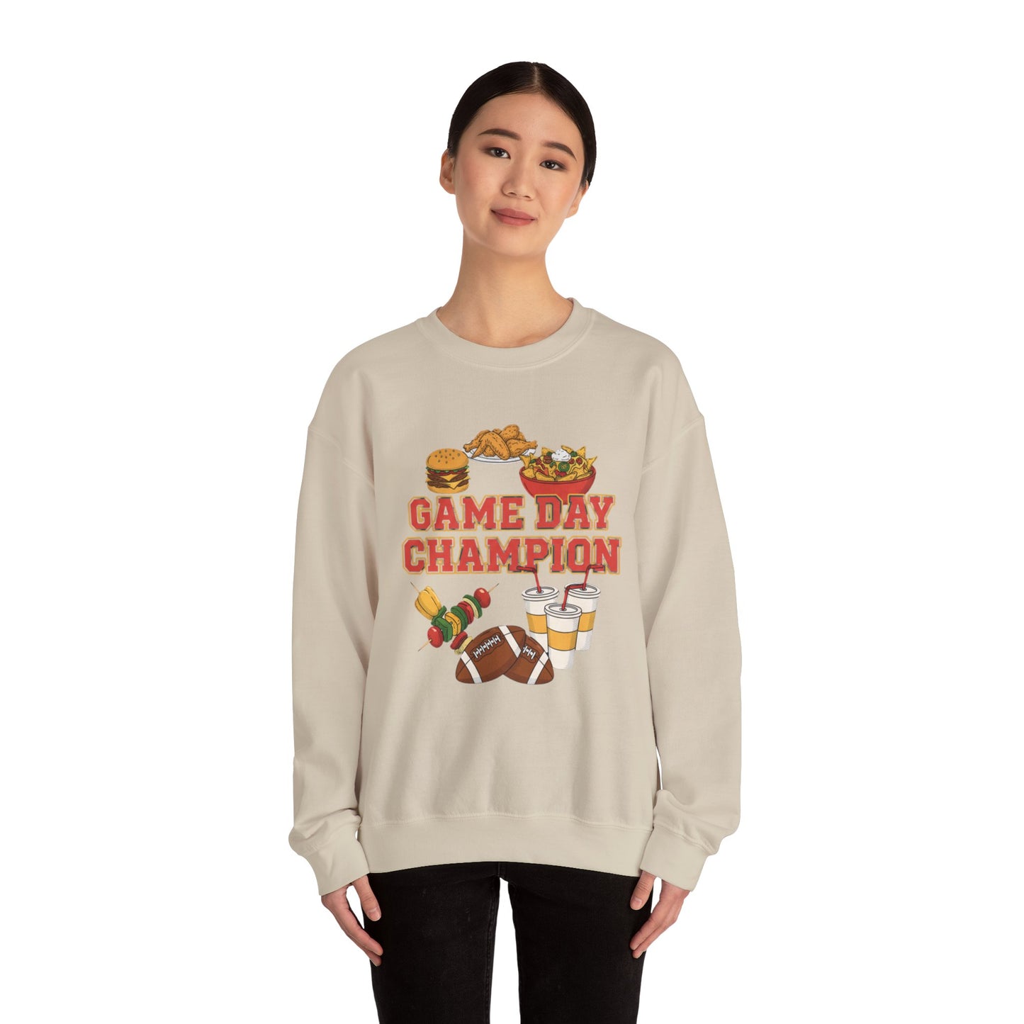 Game Day Champion Crewneck Sweatshirt | Super Bowl Party, Game Day Humor