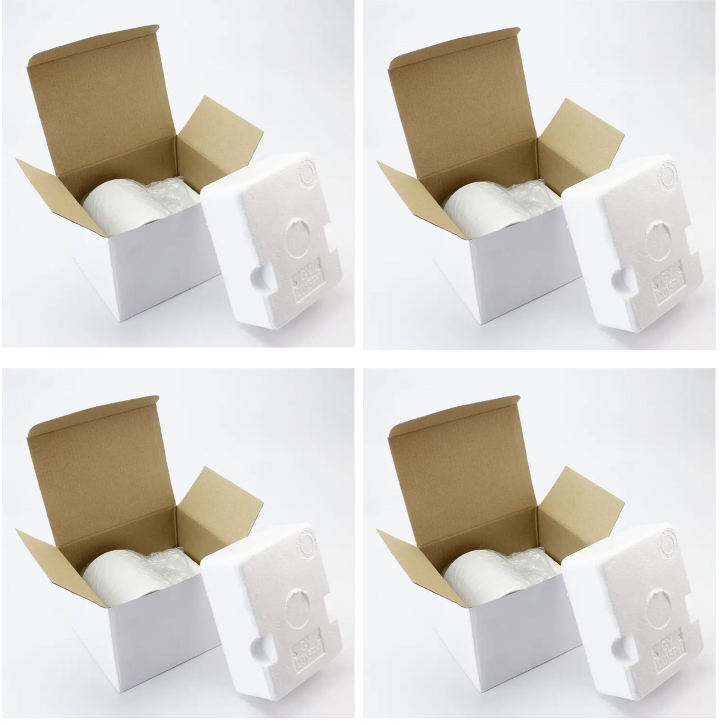 11oz Ceramic coffee mug white box with protective Styrofoam supports  - only boxes no mugs