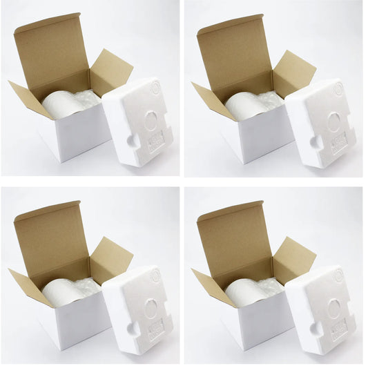 11oz Ceramic coffee mug white box with protective Styrofoam supports  - only boxes no mugs