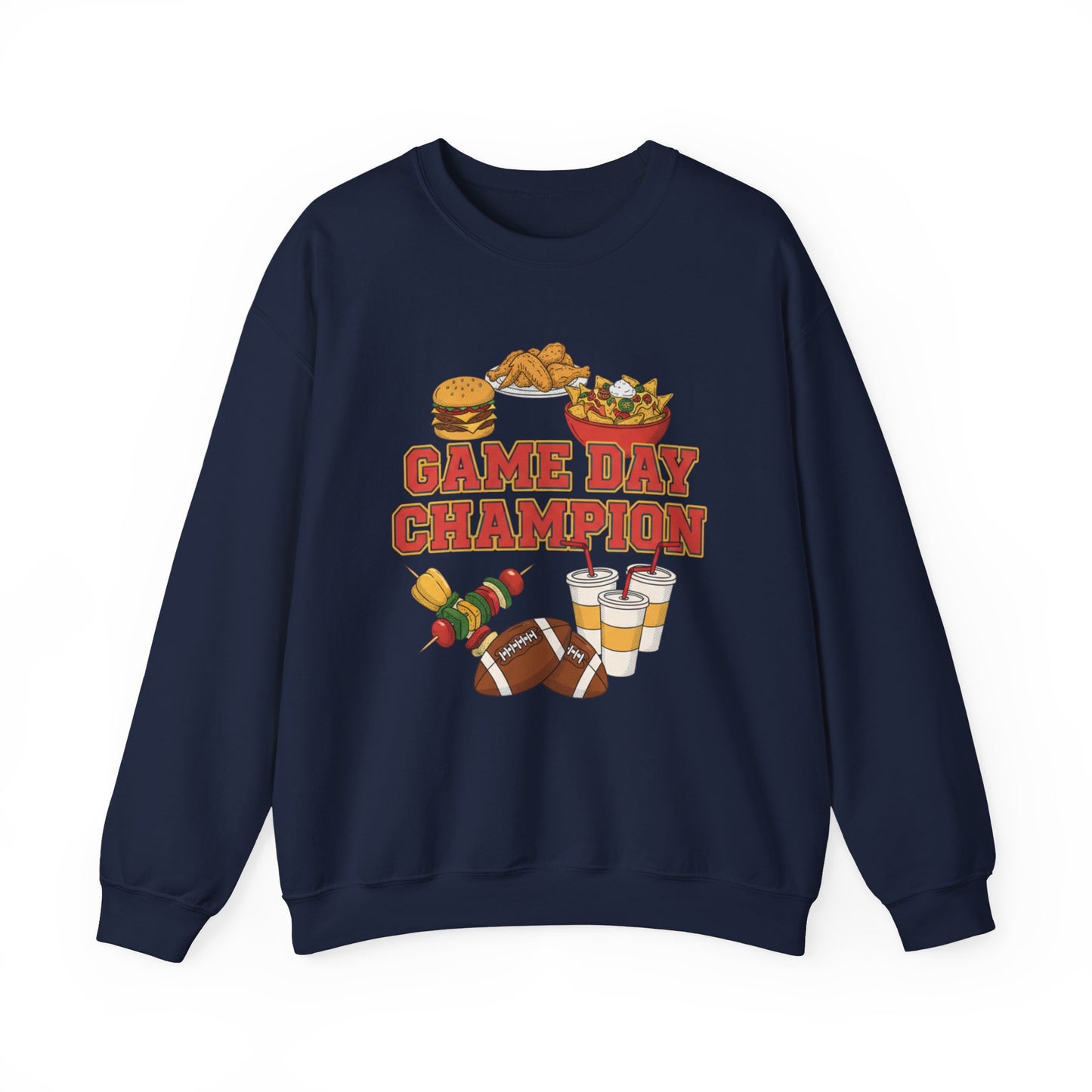 Game Day Champion Crewneck Sweatshirt | Super Bowl Party, Game Day Humor