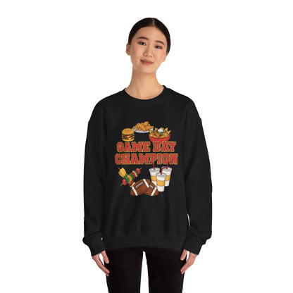 Game Day Champion Crewneck Sweatshirt | Super Bowl Party, Game Day Humor