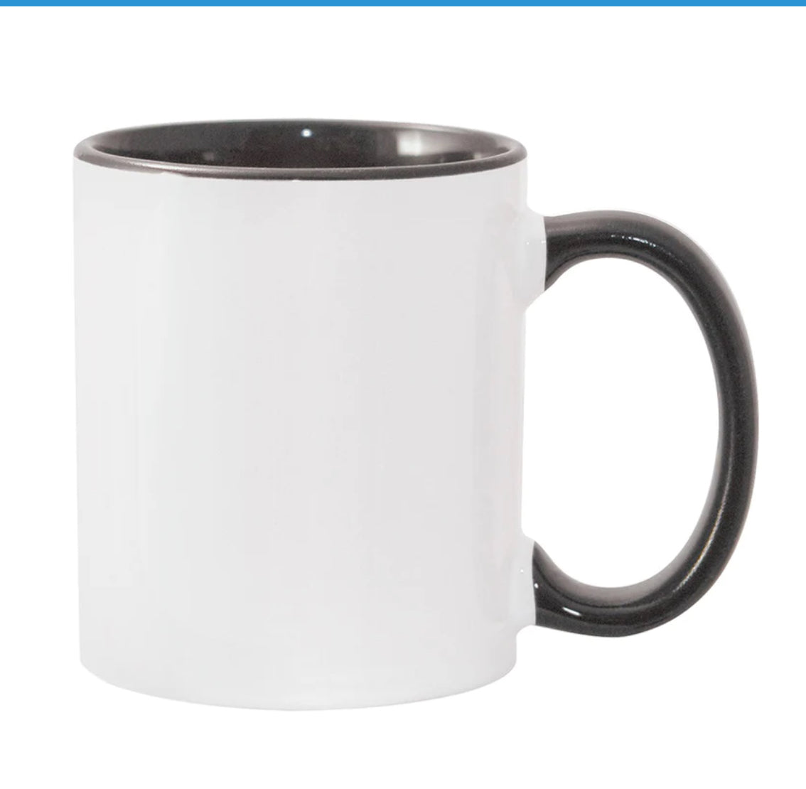 11oz  inner and color handle ceramic sublimation mug blanks - 6mugs with Styrofoam and white boxes