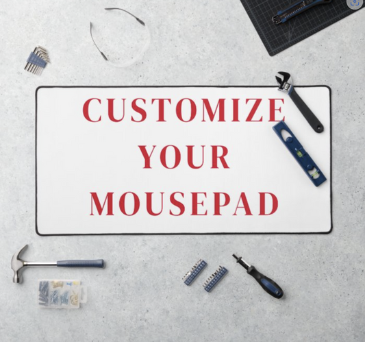 Custom XXL mousepad - customize with your logo artwork or all over print design - 16in x 35in - full desk mat