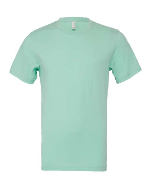 BELLA+CANVAS 3001 Mint Solid blank jersey tee front view