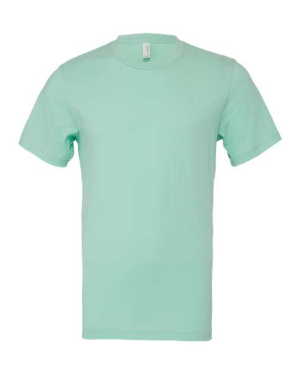 BELLA+CANVAS 3001 Mint Solid blank jersey tee front view