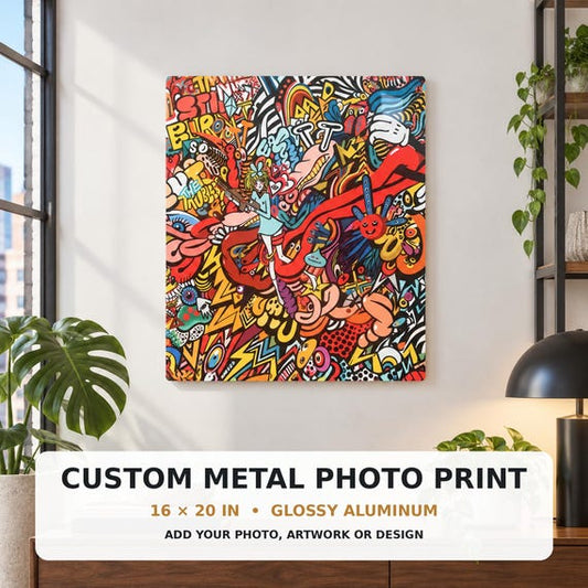 Custom 16x20 ChromaLuxe glossy aluminum metal photo print