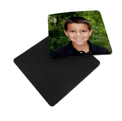 10 Pack Custom Personalized fabric and neoprene bottom coaster - add your design - full color all over print-4in square