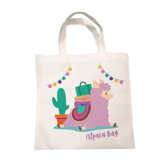 Custom Non-woven Tote Bag - Large - 14.5" x 15.4" - add your logo, photo or design - gift bag - promotional bag - branding bag