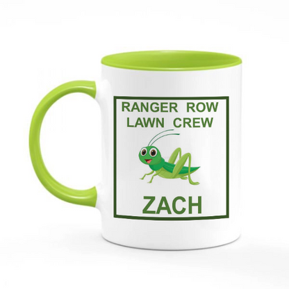 11oz Personalized Black Inner and handle color -  ceramic coffee or tea mug- 2 Color accent mug - custom Logo mug - promotional mug