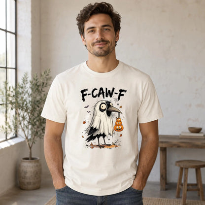 F-CAW-F Raven Halloween Shirt | Funny Crow Graphic Tee