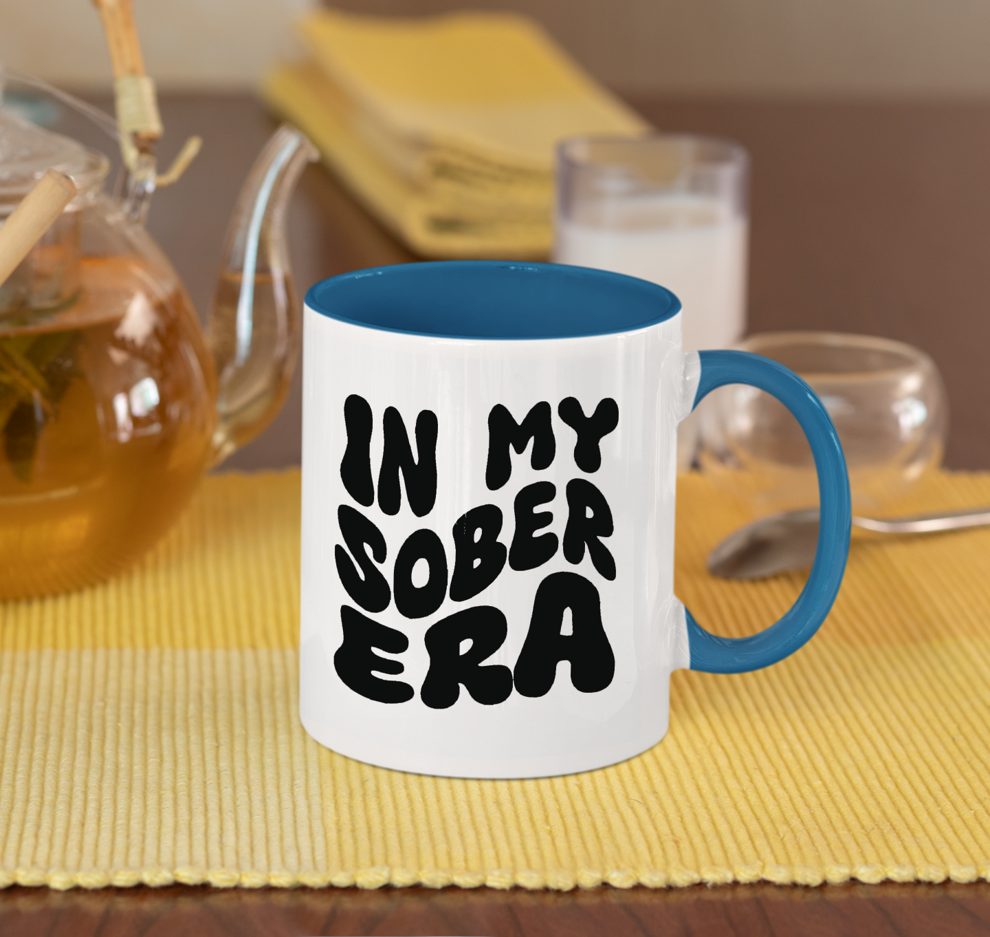 11oz Ceramic Coffee mug - In My Sober Era - Sobriety mug - Sober Coffee Mug for men and women