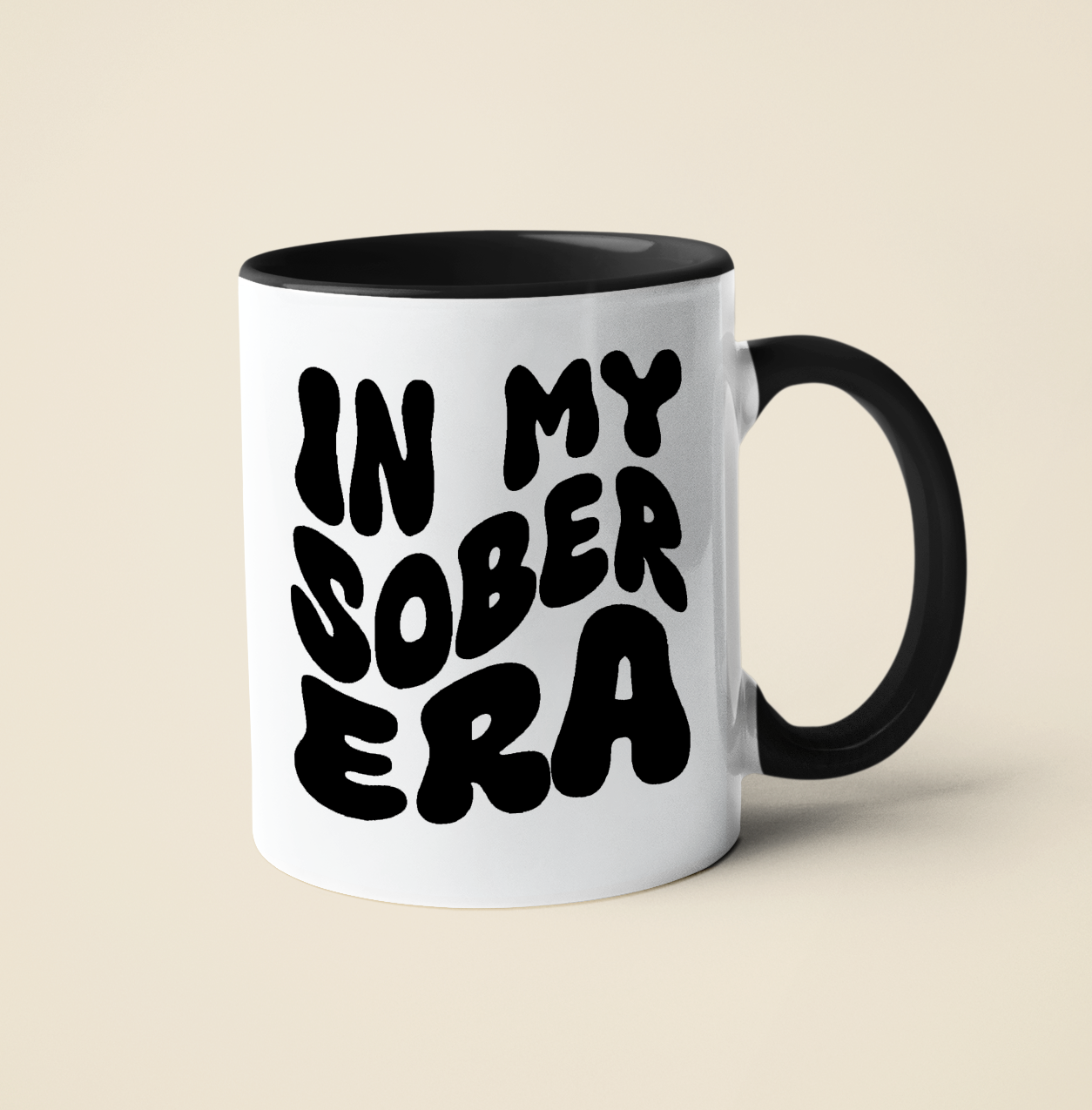 11oz Ceramic Coffee mug - In My Sober Era - Sobriety mug - Sober Coffee Mug for men and women