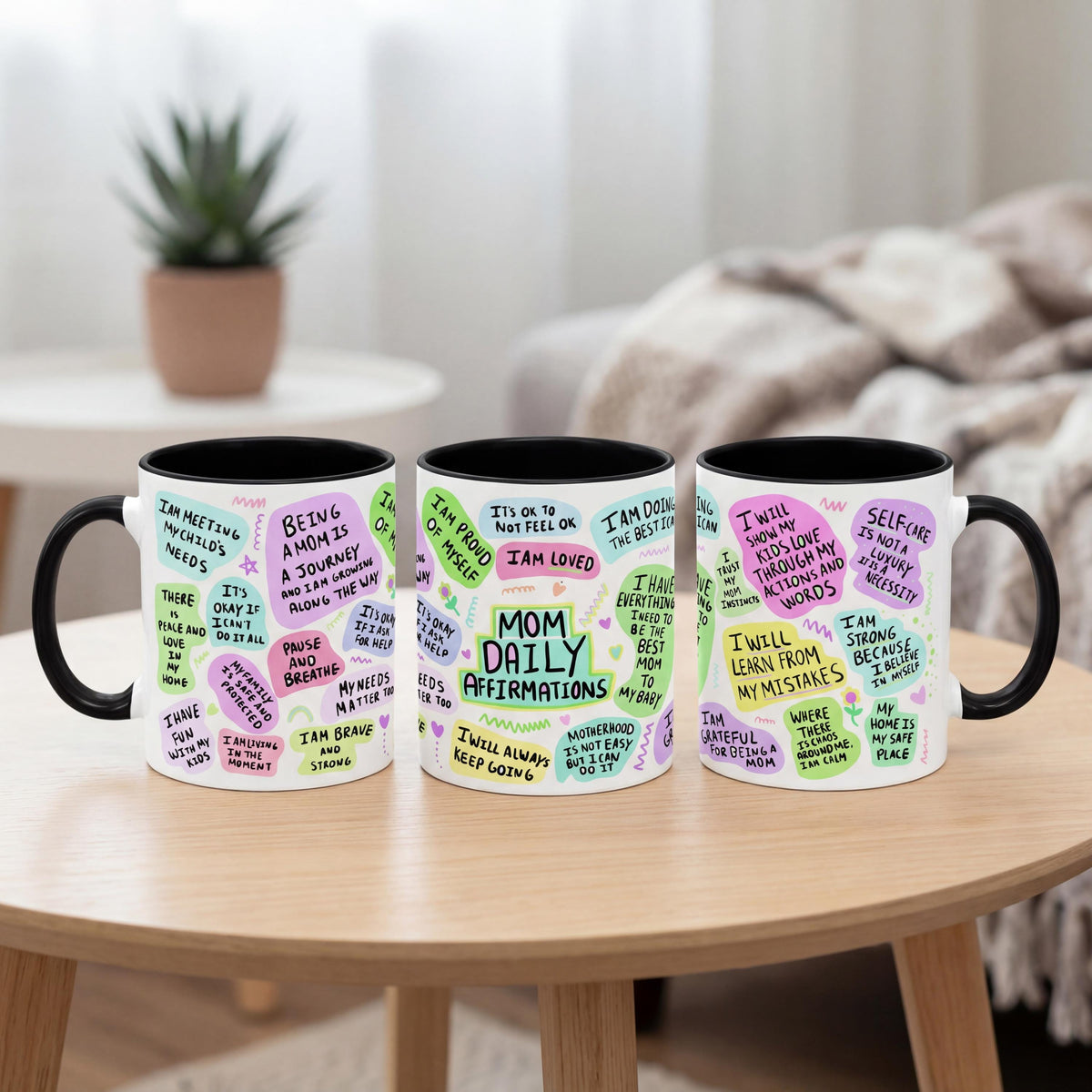 Mom Daily Affirmations mug product view