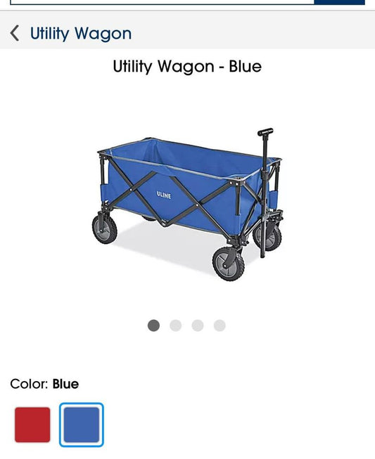 Uline utility wagon blue color - 36" x 22" x 29"