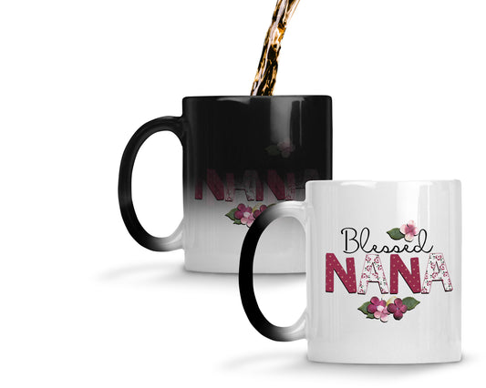 Blessed nana 11oz magic color changing mug - a gift to nana