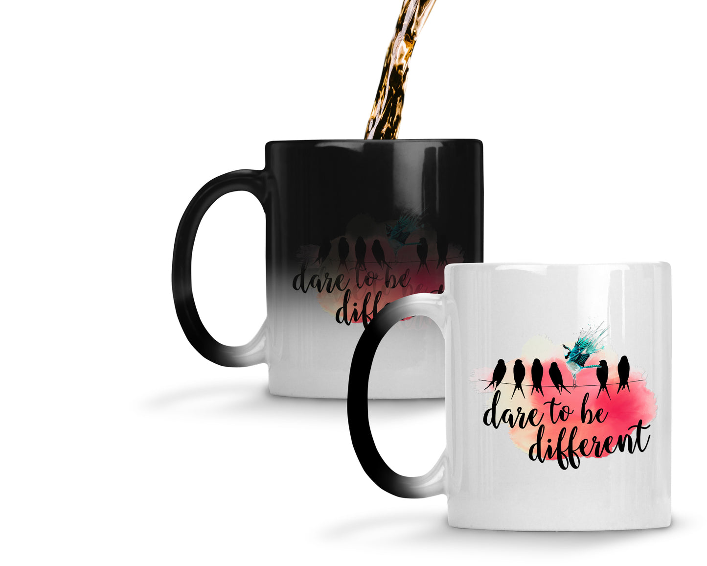 Dare to be different 11oz magic color changing mug - inspirational mug